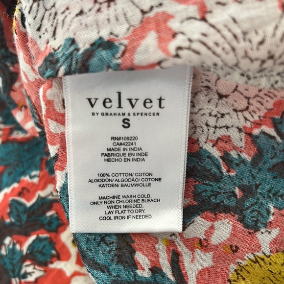 Velvet Taria floral mini dress size S - Picture 8 of 8